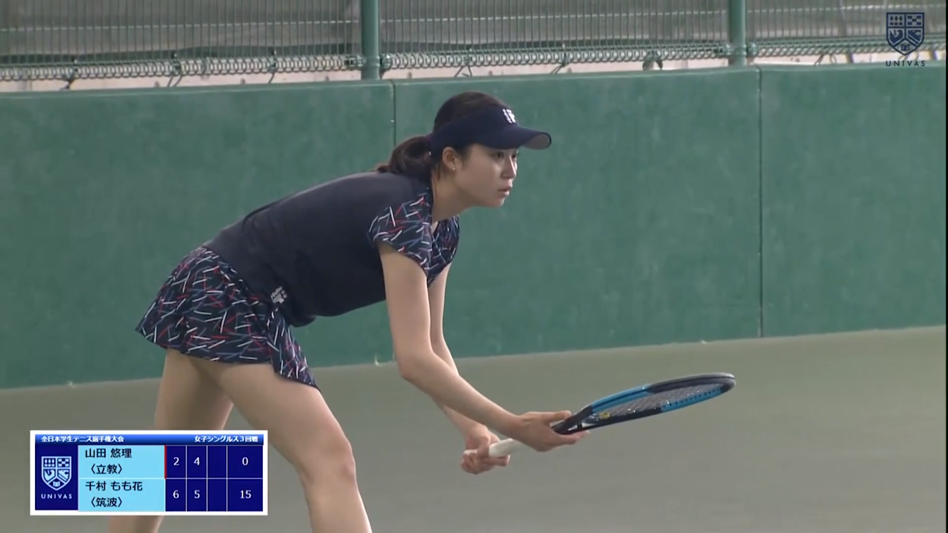 見逃し配信 全日本学生テニス選手権大会第4日 第11コート 男子シングルス3回戦 女子シングルス3回戦 男子ダブルス2回戦 女子ダブルス2回戦 Univas ユニバス