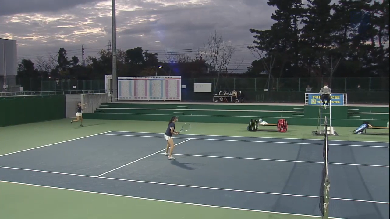 全日本学生テニス選手権大会 女子ダブルス準々決勝 阿部宏美 川出莉子 筑波大 Vs 伊藤日和 久田真穂 同大 フルマッチ Univas ユニバス