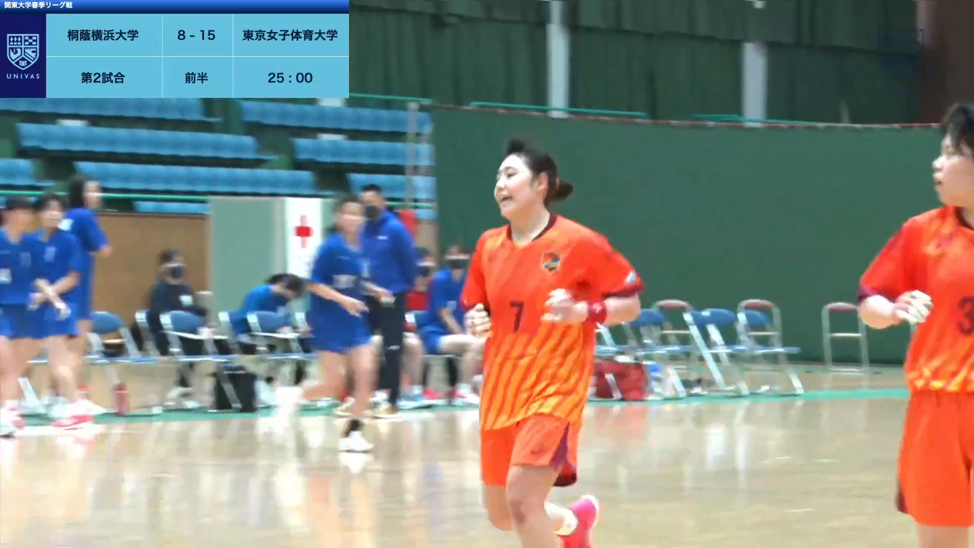 見逃し動画 関東学生ハンドボール連盟春季リーグ戦 東京女子体育大学vs 桐蔭横浜大学 Univas ユニバス