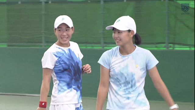 フルマッチ 全日本学生テニス選手権大会 女子ダブルス準決勝 永田杏里 平田歩 慶大 Vs 阿部宏美 西尾萌々子 筑波大 第15コートから移動 Univas ユニバス
